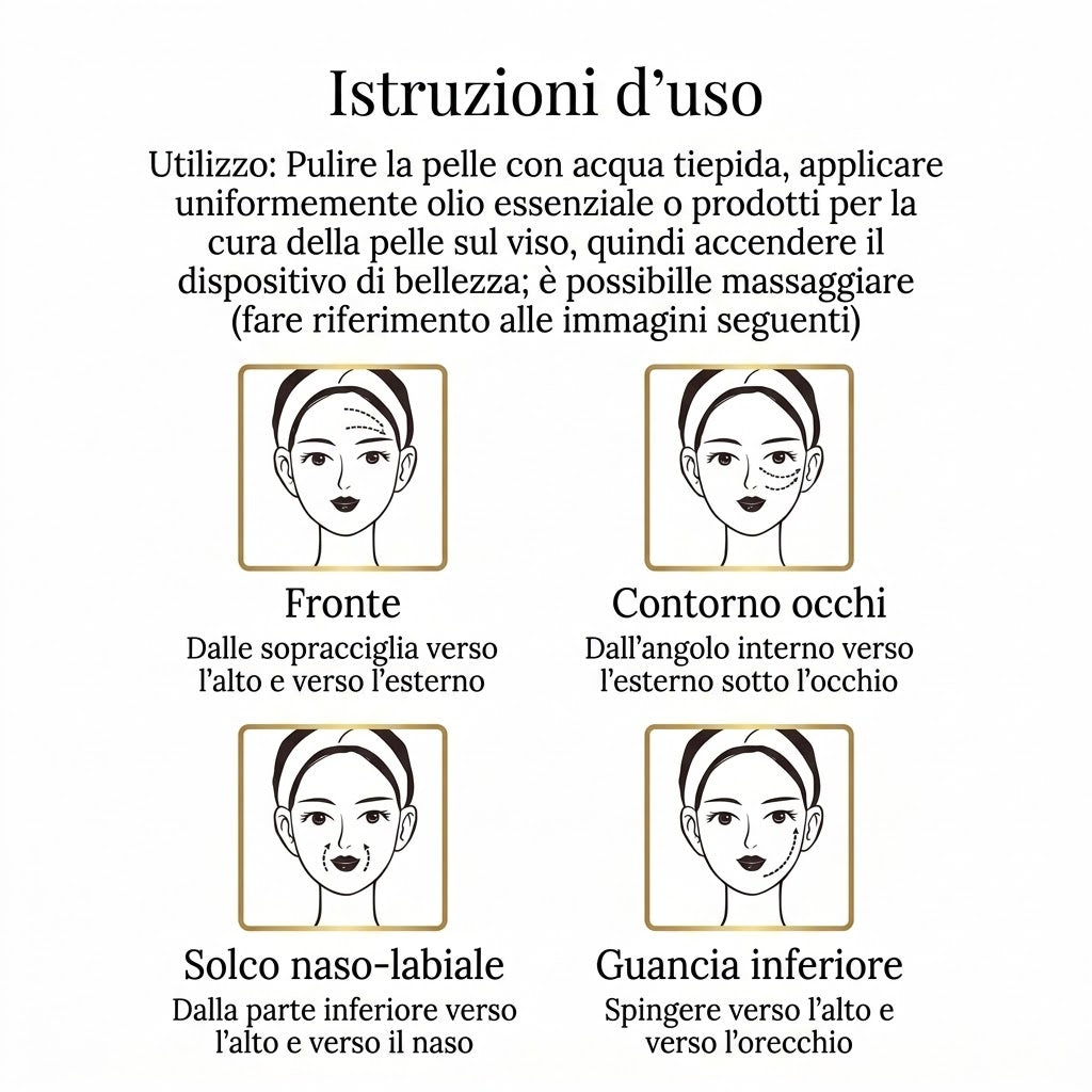 Dispositivo di Bellezza Viso EMS con Microcorrente - Vorien