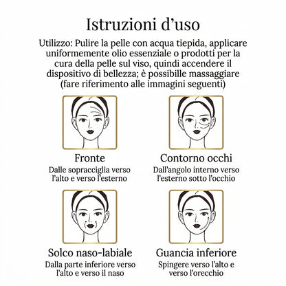 Dispositivo di Bellezza Viso EMS con Microcorrente - Vorien